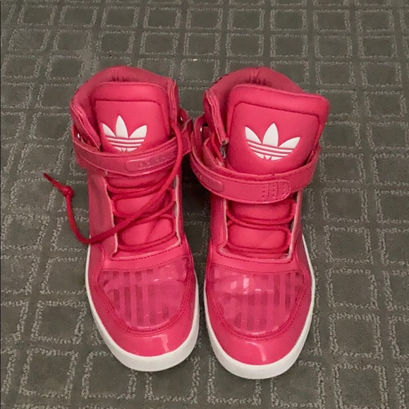 adidas Shoes - Pink High Top Adidas